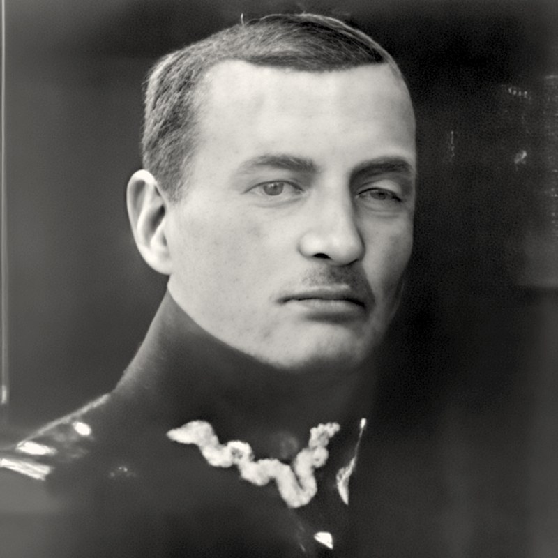 Major Stefan Walter w mundurze wojskowym, fotografia